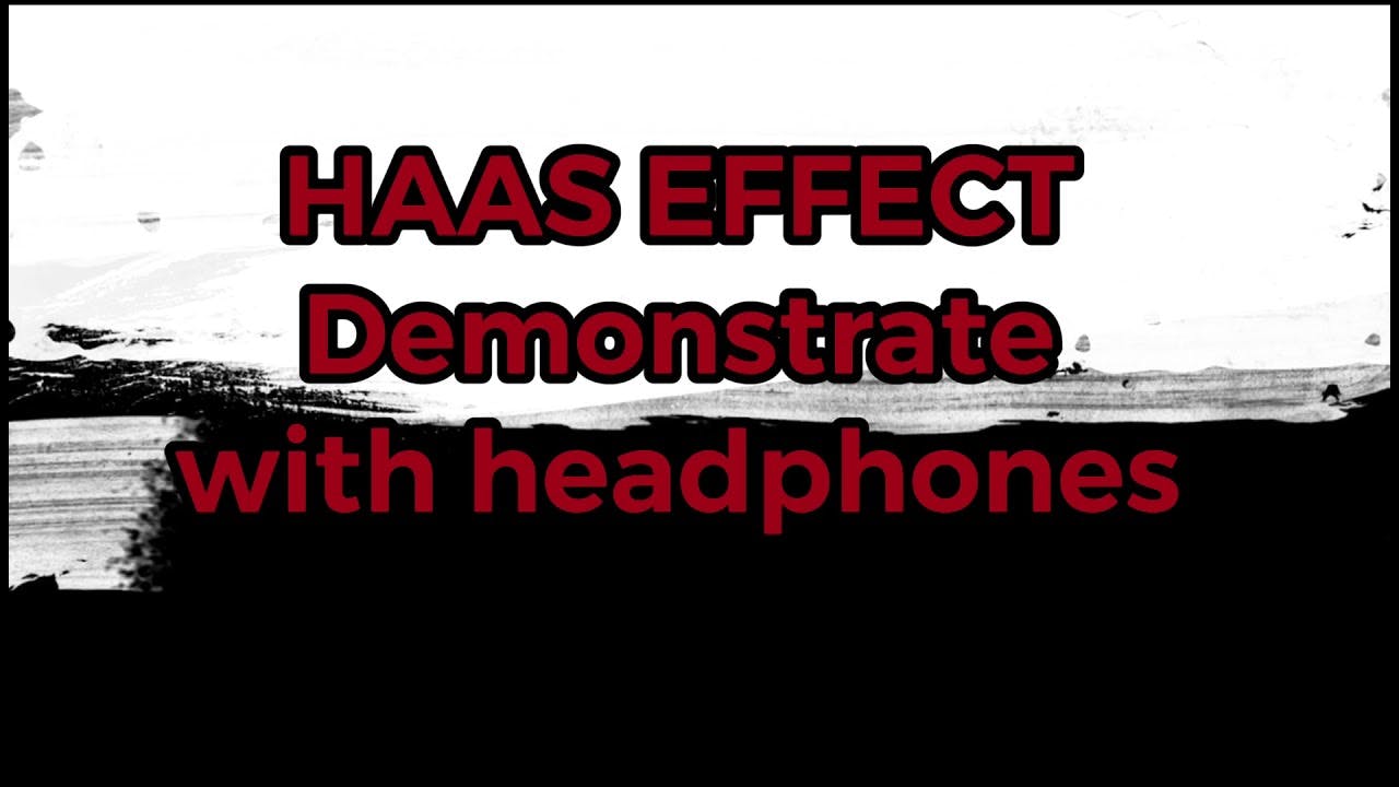 Check out the Haas effect in this video.