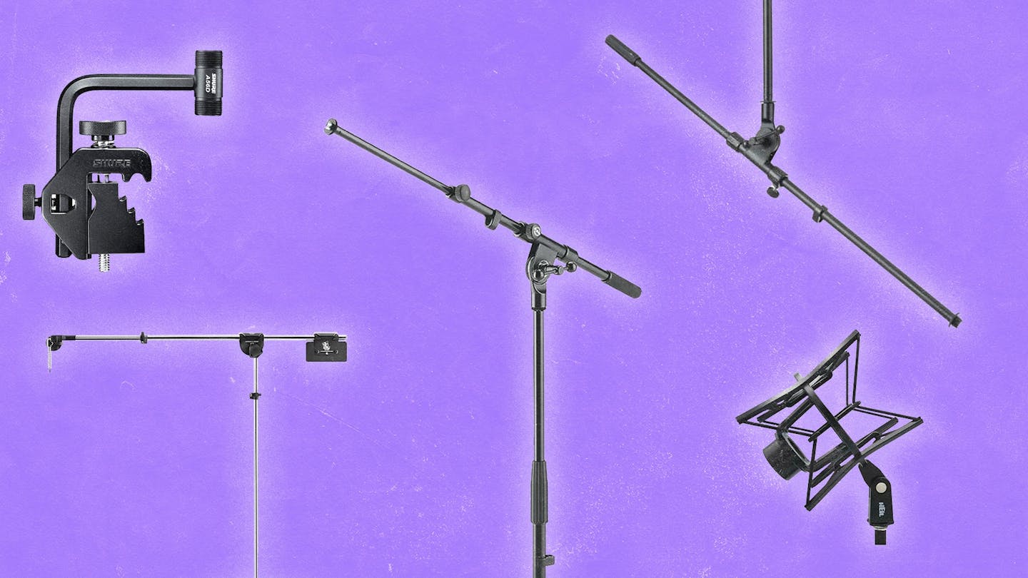 Read - <a href="https://blog.landr.com/best-mic-stands/">The 15 Best Mic Stands for Home Studios</a>