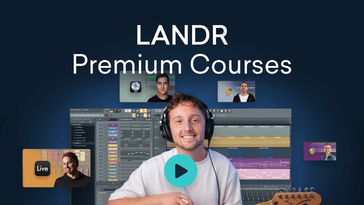 Anthony explores LANDR Premium Courses