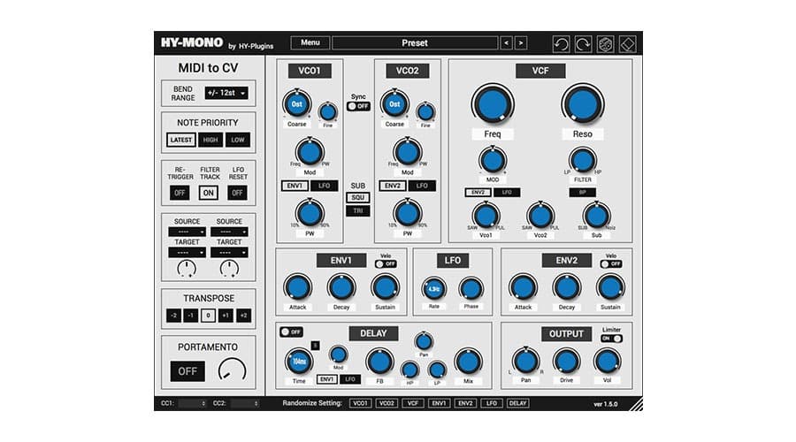 Best Free VST Synth: HY-Plugins HY-Mono