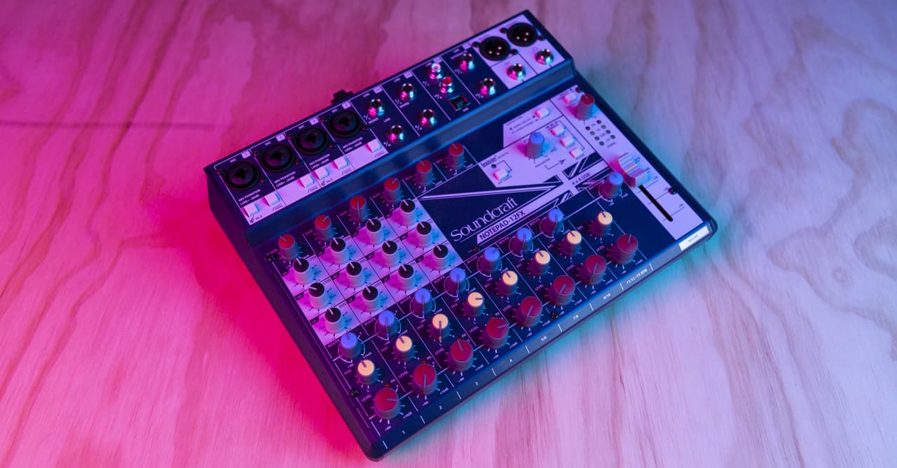 Soundcraft Notepad12FX Mixer Review LANDR Blog