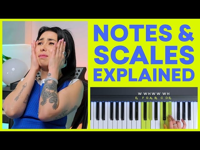 Intervals are the distance between notes in scale steps