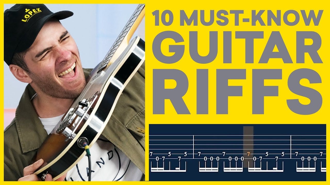 Explore legendary guitar riffs with Anthony.