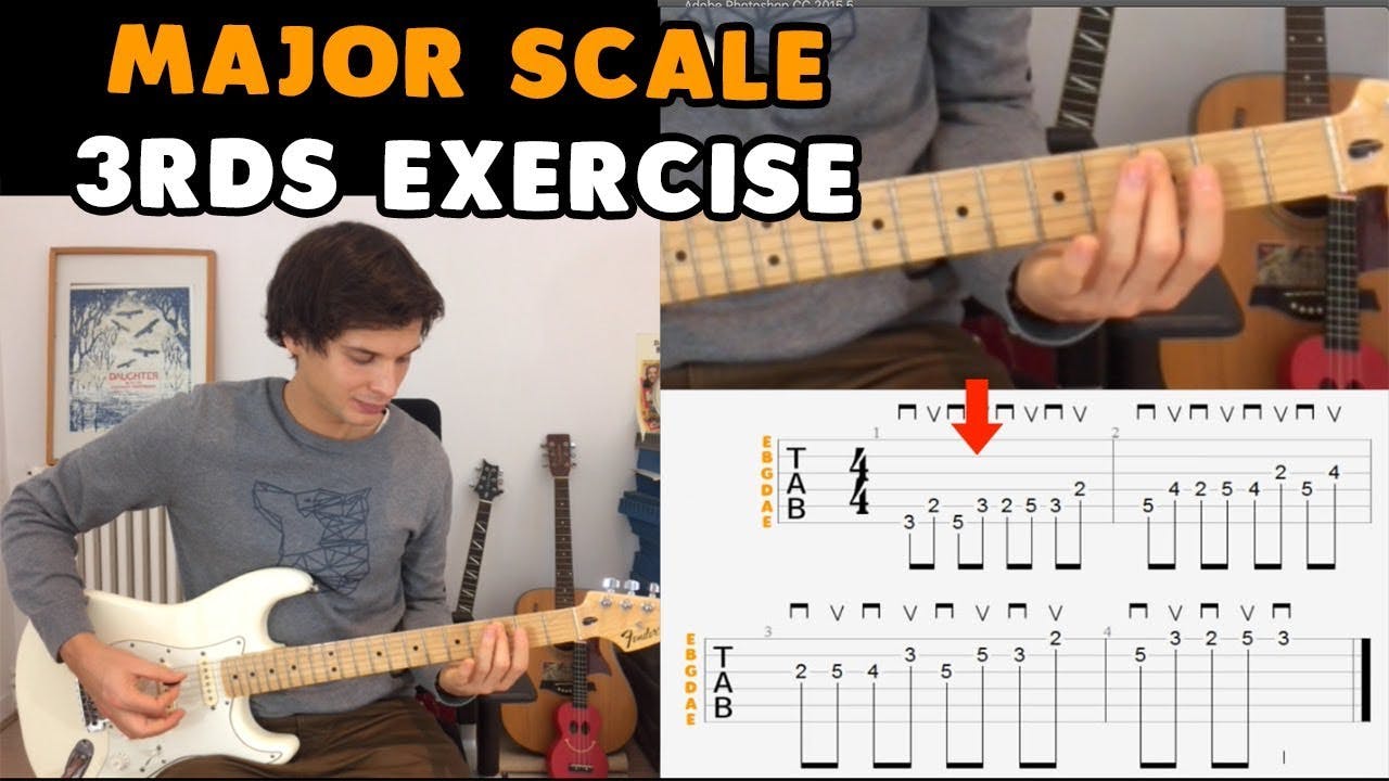 Alternating thirds on electric guitar.