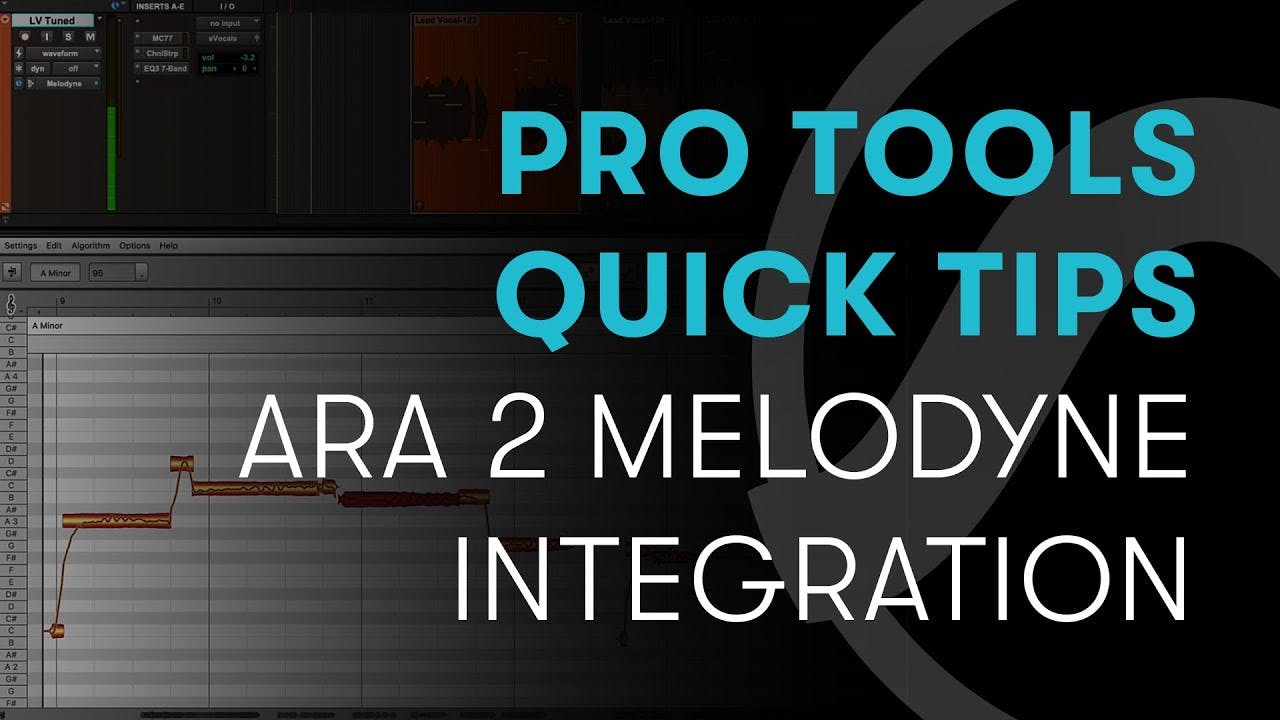 Deep Melodyne integration within Pro Tools.