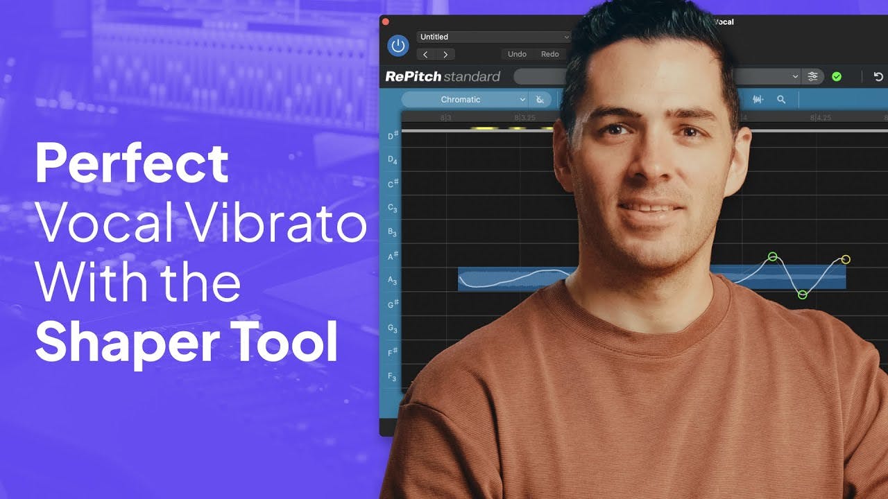Tame unruly vibrato with the RePitch&#039;s Shaper tool.