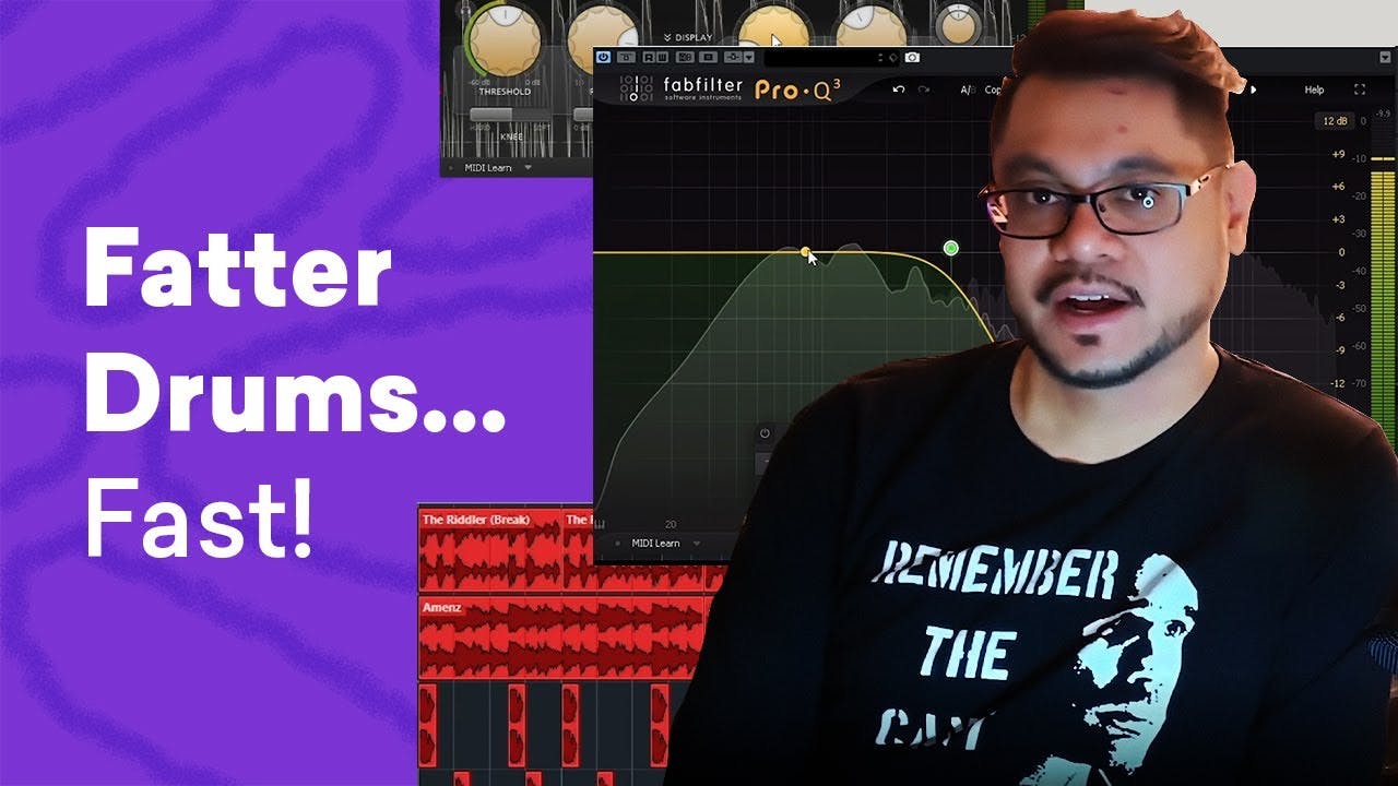 Parallel compression on drums explained.