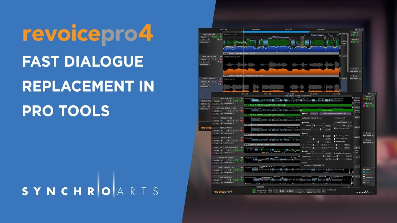 <a href="https://www.youtube.com/watch?v=wFXExMASrKc">Fast Dialogue Replacement with Revoice Pro in Pro Tools</a>
