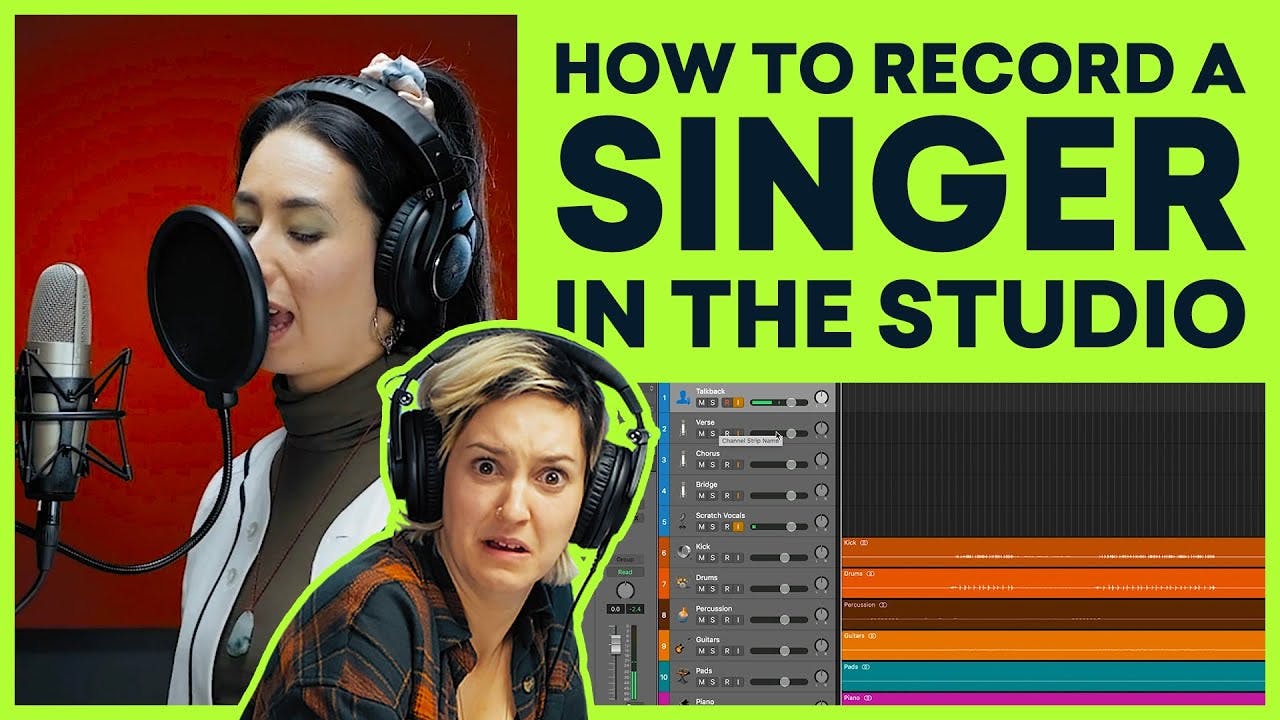 Studio vocal recording explained.