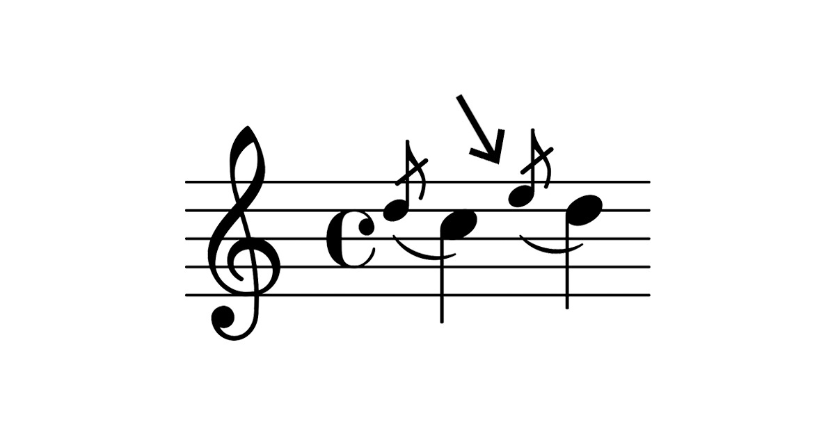 grace note symbol 50 music symbols 
