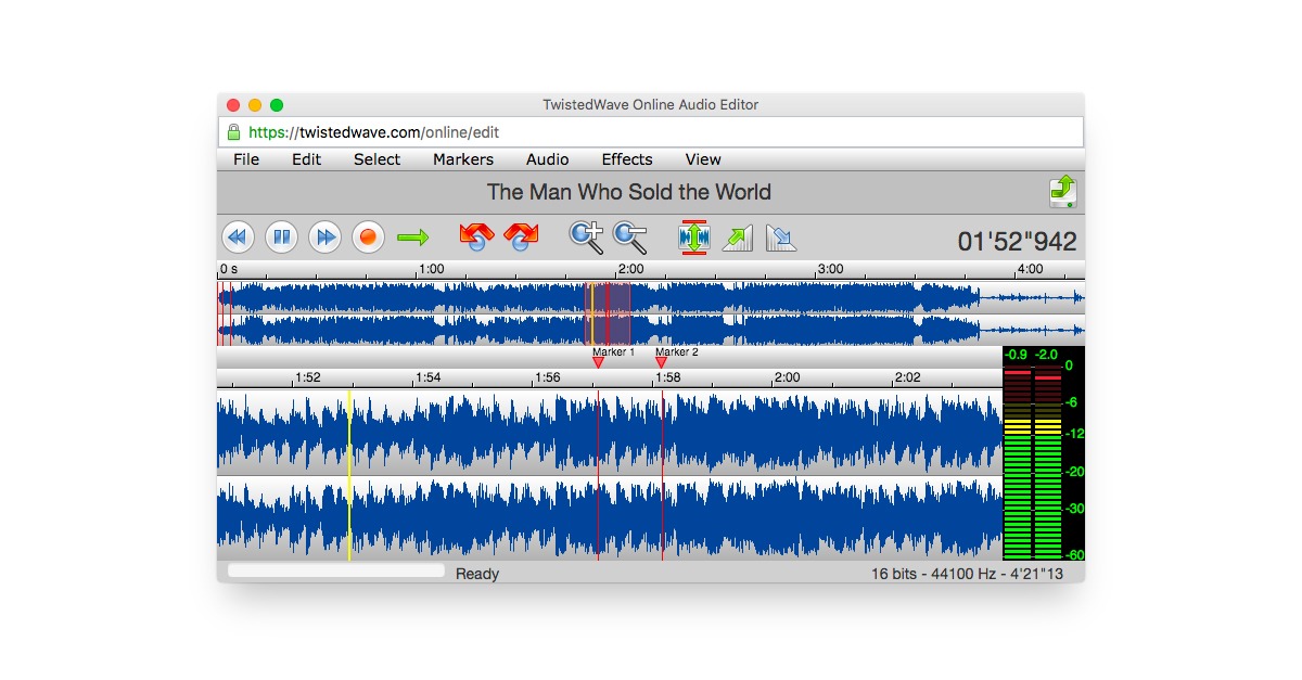 twisted wave online audio editor