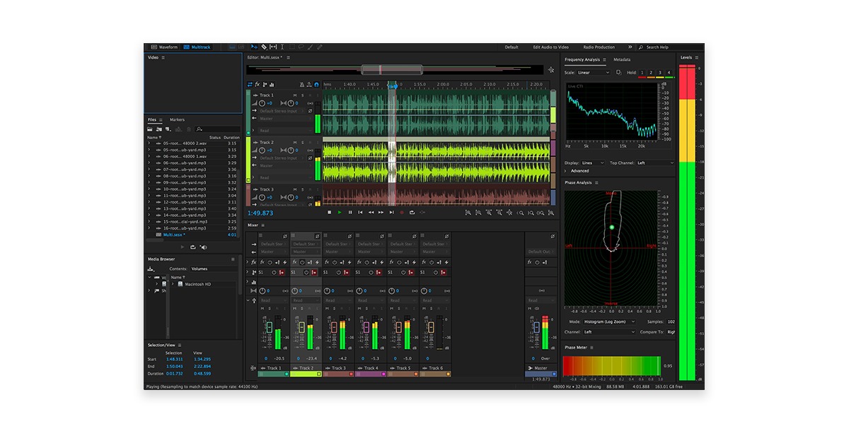 Adobe audition - audio editing software